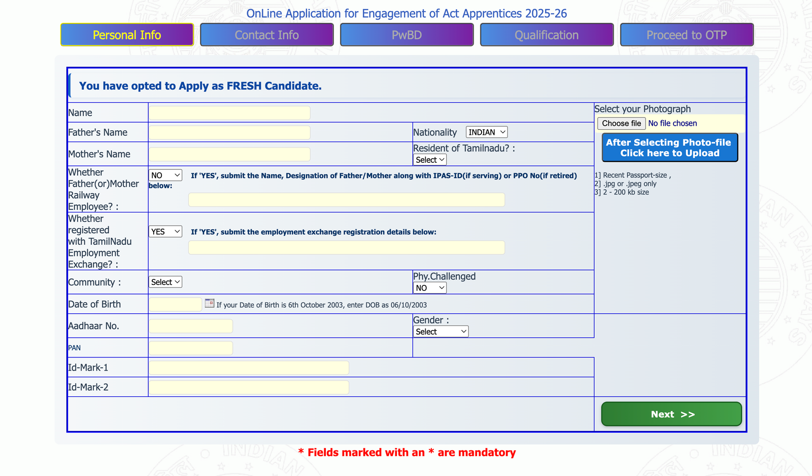 Integral Coach Factory Recruitment 2025