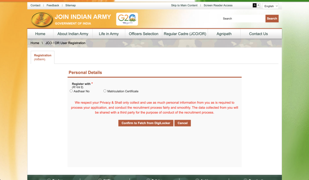 Indian Army Agniveer Bharti 2026