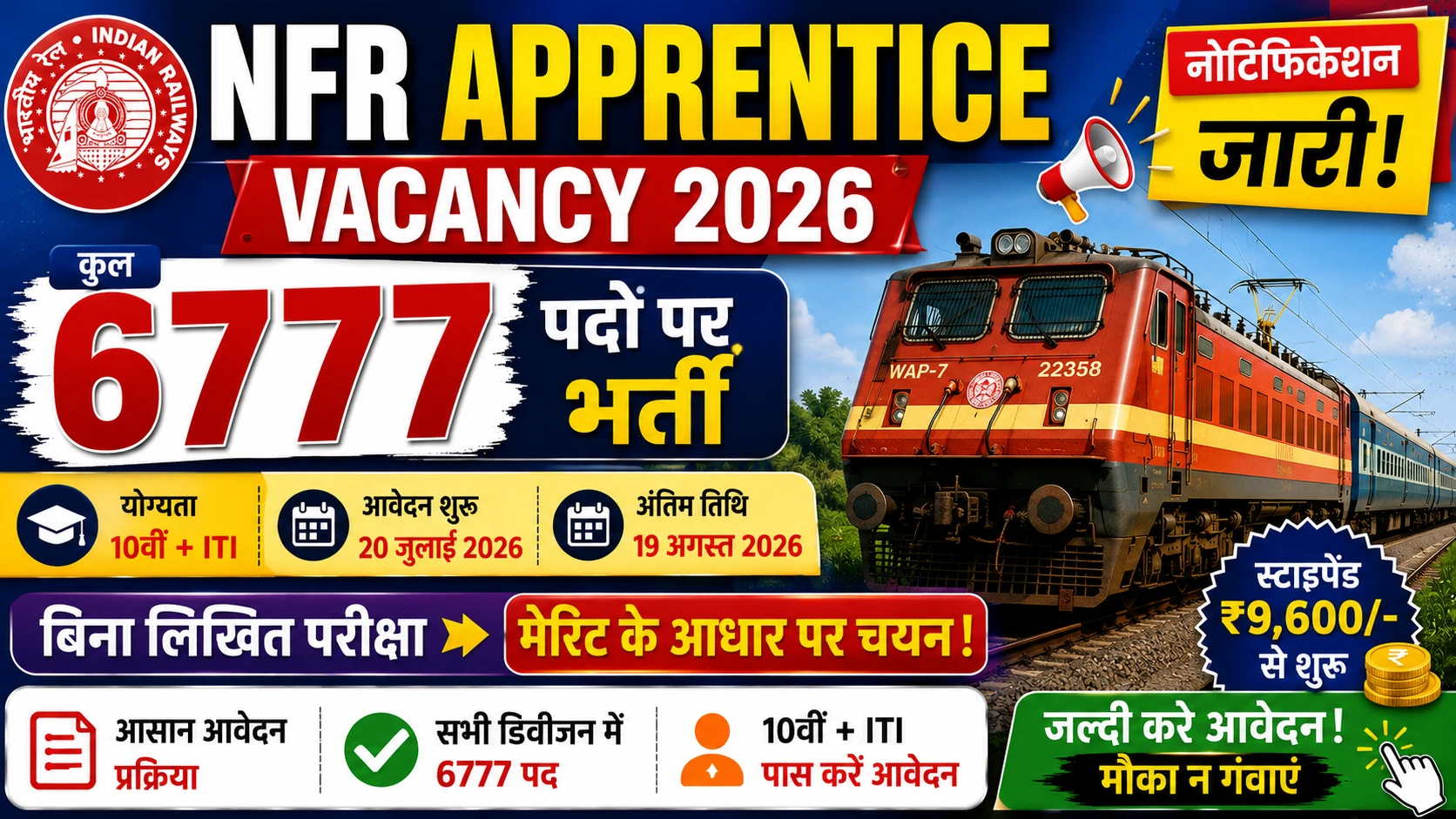 NFR Apprentice Vacancy 2026