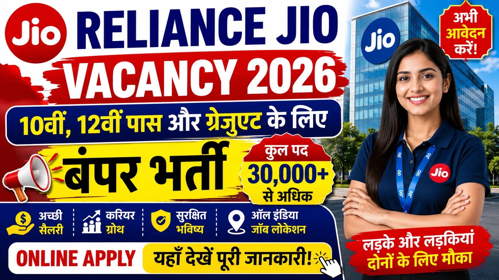 Reliance Jio Vacancy 2026